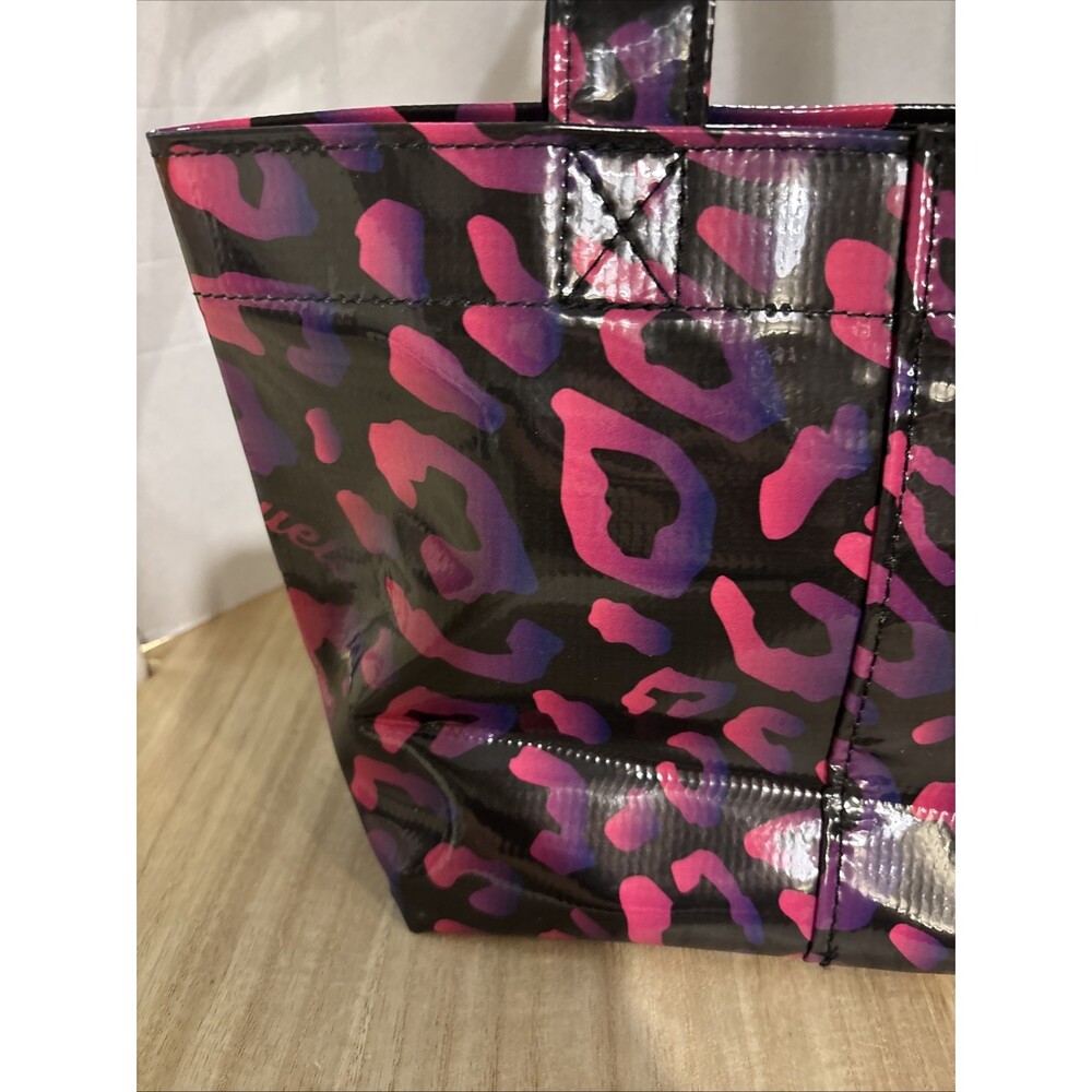 Consuela Pebbles Tote Bag Vinyl Pink Purple Animal Print - Picture 9 of 16